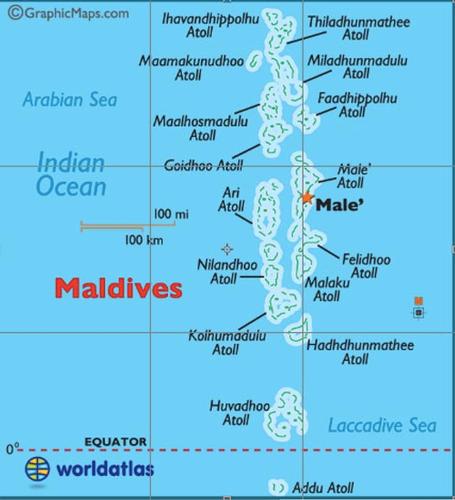Maldives map ©  SW